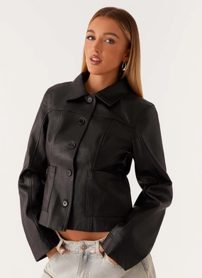 Range Desire Verona Faux Leather Jacket - Black