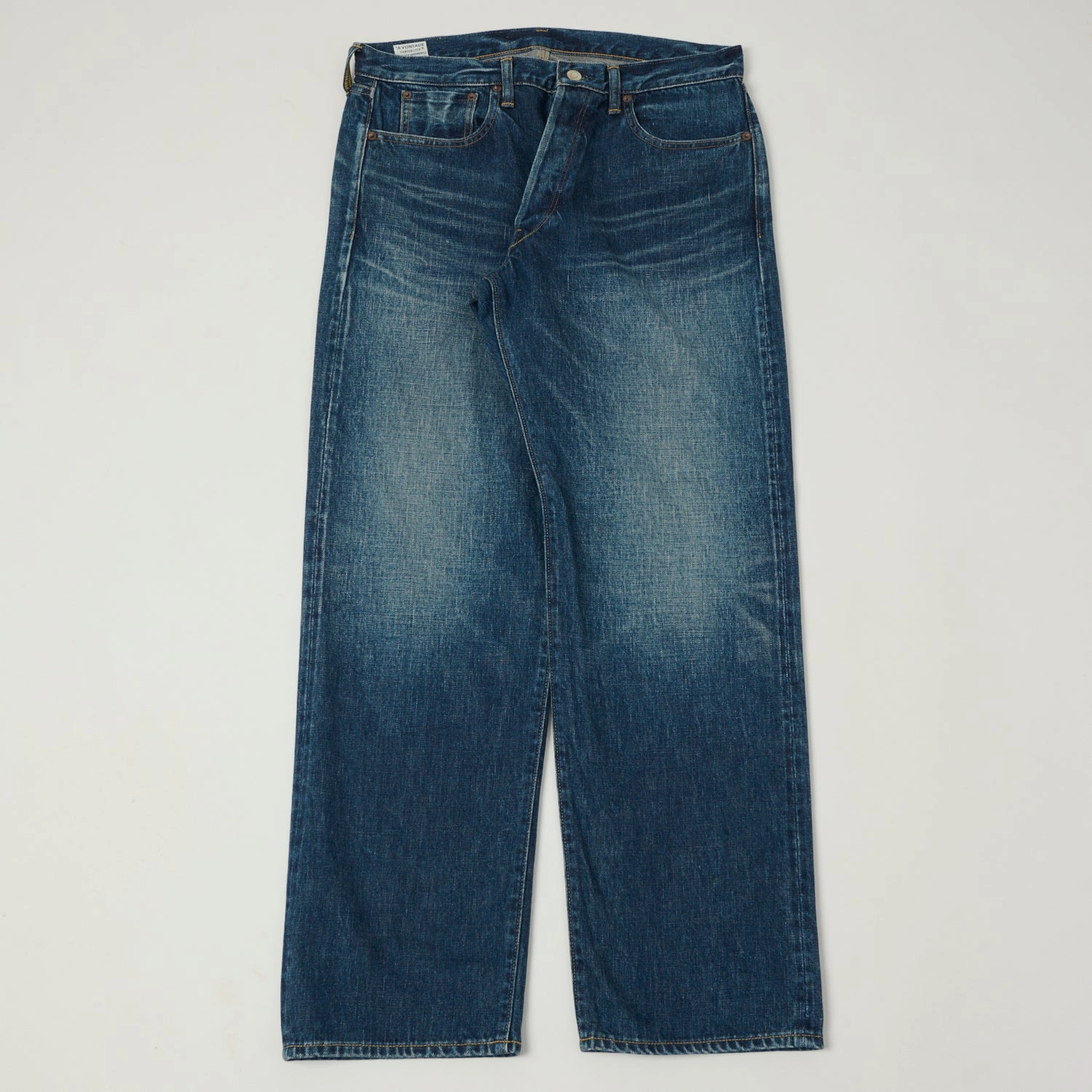 A Vontade 0102SXX Regular Straight Jean - Dark Blue Wash Beach Day Holiday Vibes Fit For Daily