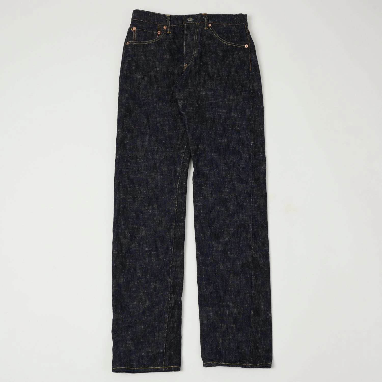 Spring Mood Elegant City Walk ONI Denim 246-Kasuri 17oz Relaxed Tapered Jean - One Wash