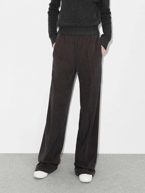 Front Seams Corduroy Pants Neutral Fit