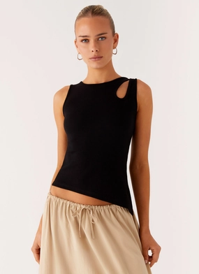 Zayne Tank Top - Black Unique