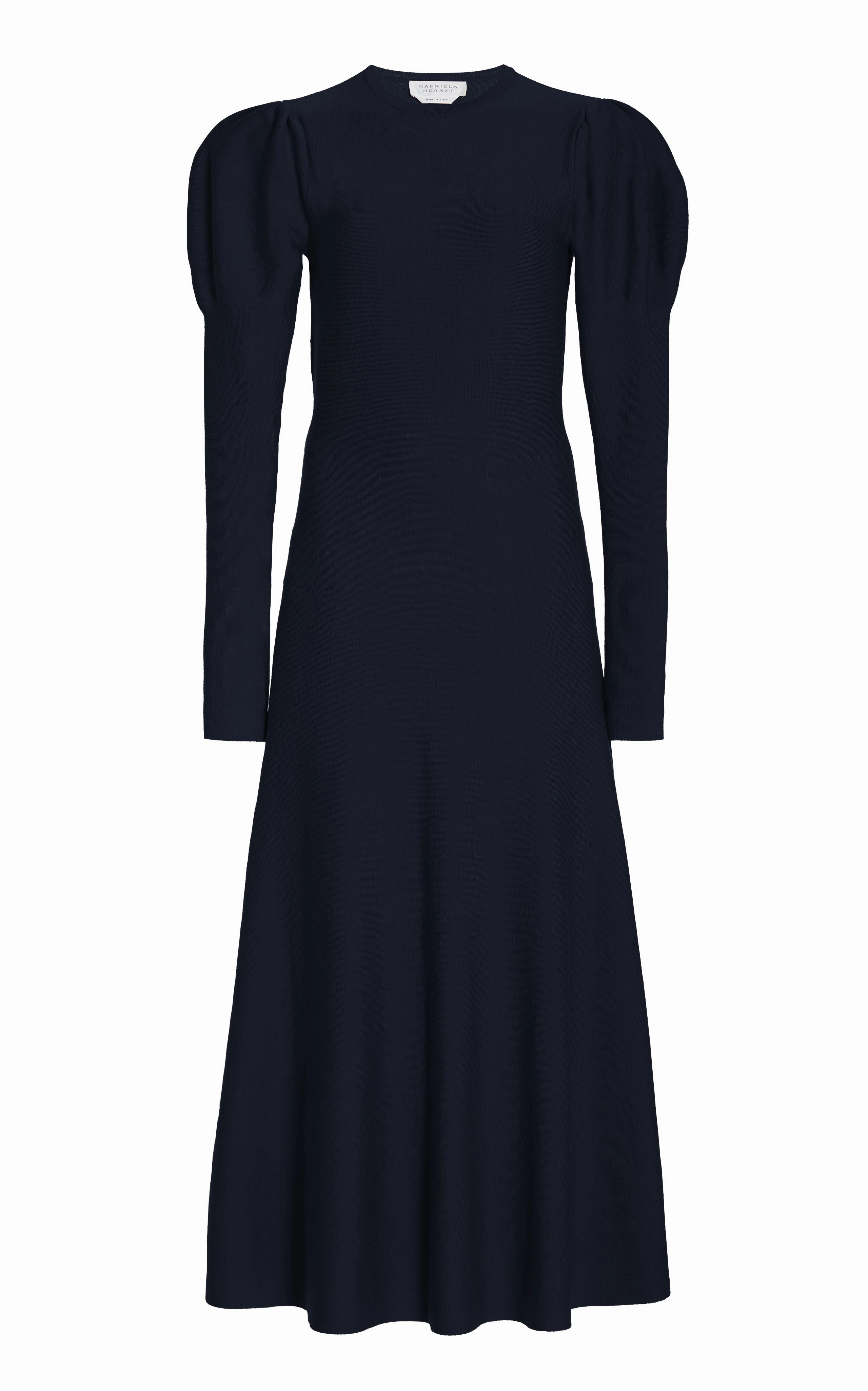 Hannah Knit Maxi Dress in Dark Navy Merino Wool Cashmere Neutral Fit Urban Look