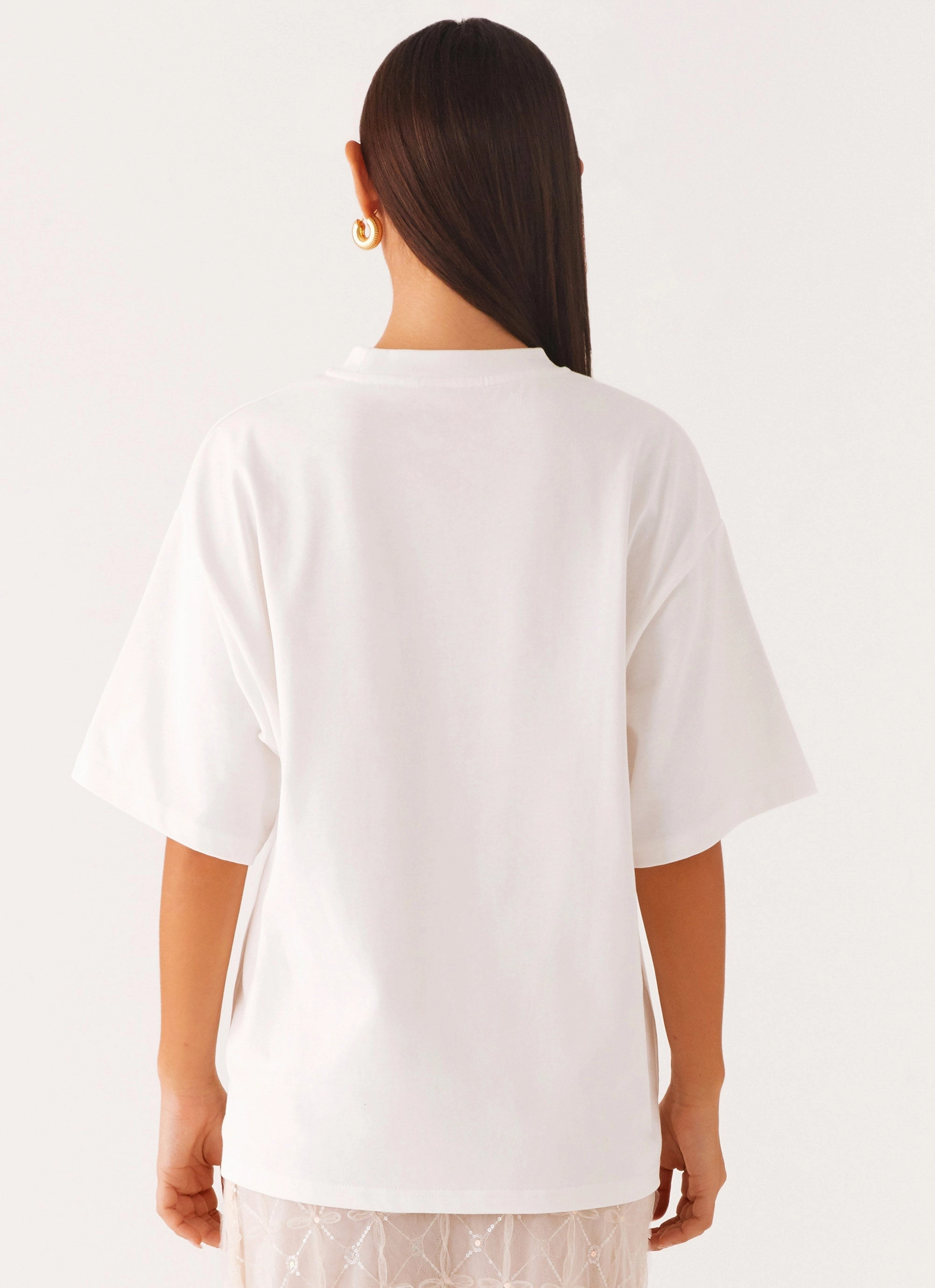 Born To Have Fun Oversized Graphic Tee - Blue Shell Eco Friendly Seamless Bonding