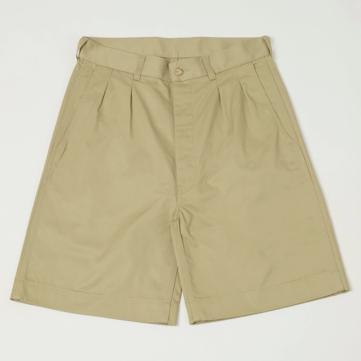 Full Count 1908 M52 Chino Shorts - Beige Breezy Fit Athletic Shorts