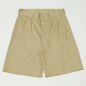 Full Count 1908 M52 Chino Shorts - Beige Breezy Fit Athletic Shorts
