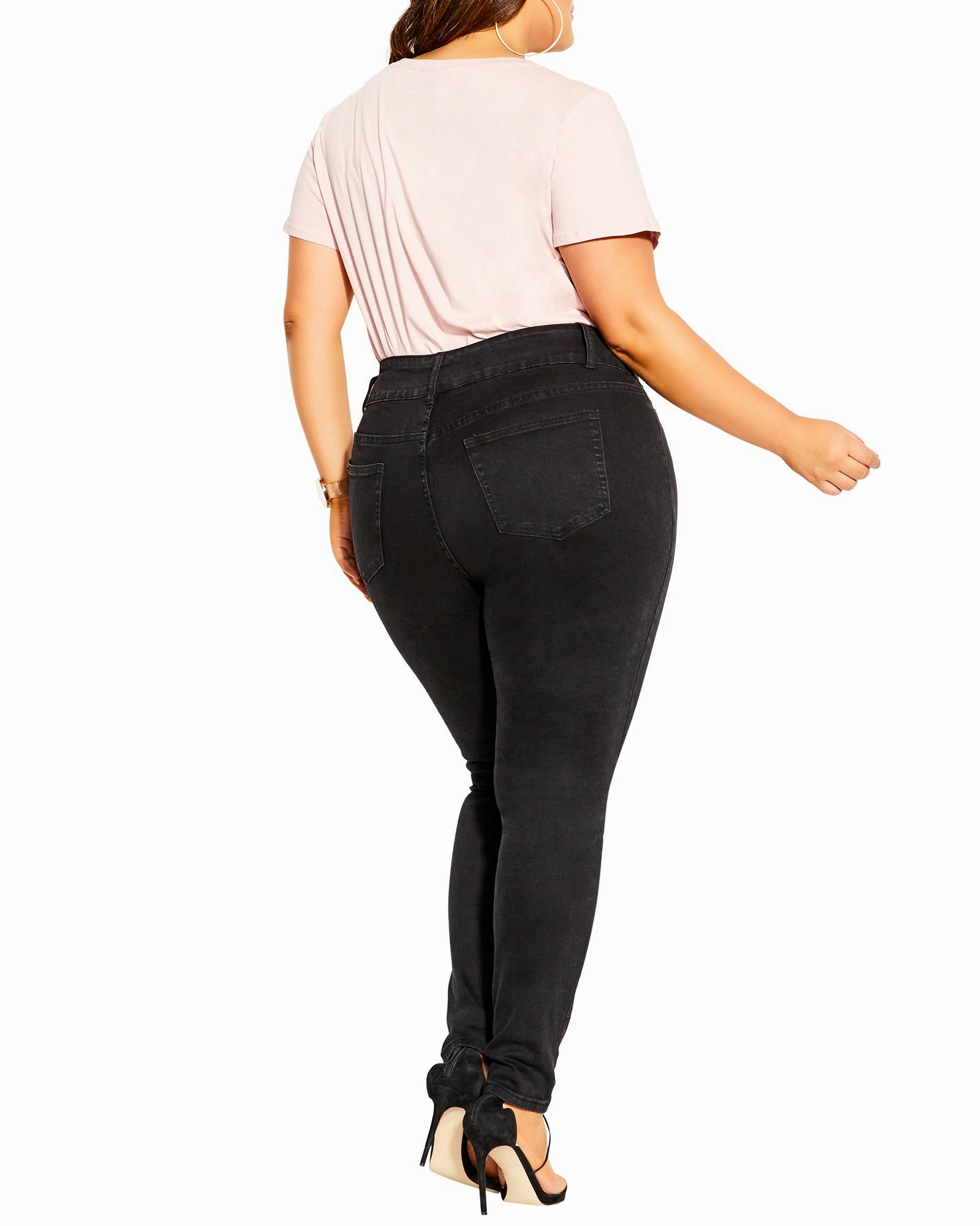 Ali Zip Front Rocker Jean | Black Must Have Wear