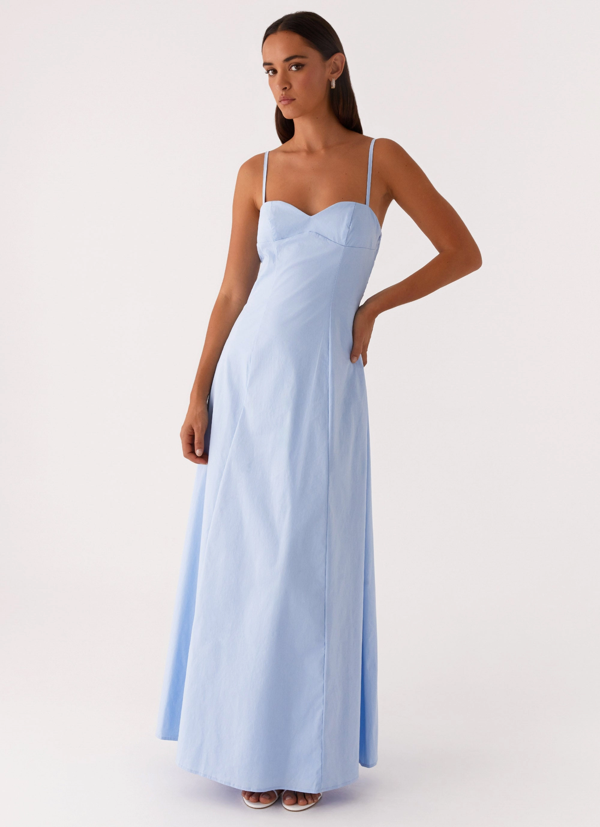 Clear As Day Maxi Dress - Blue Daytime Look Graduation-Event