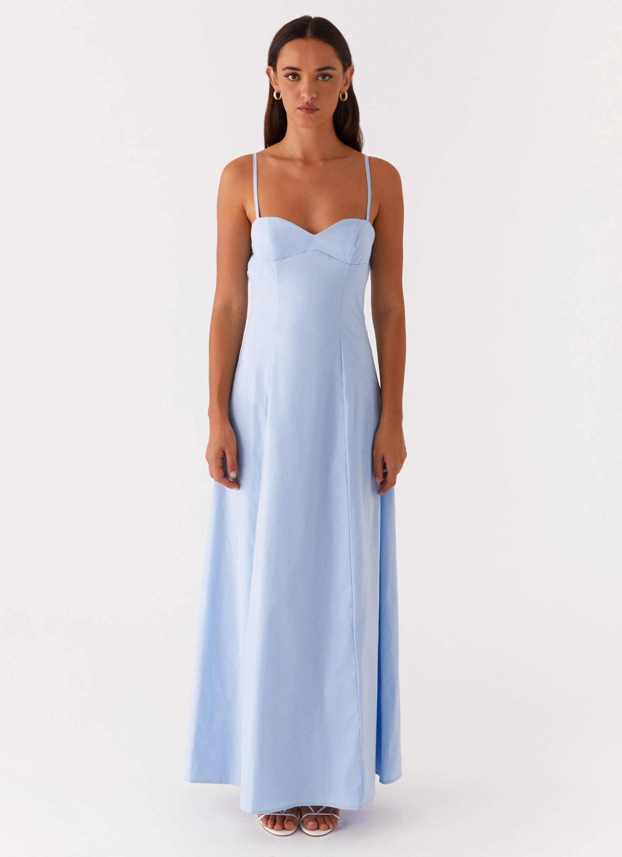 Clear As Day Maxi Dress - Blue Polished Design