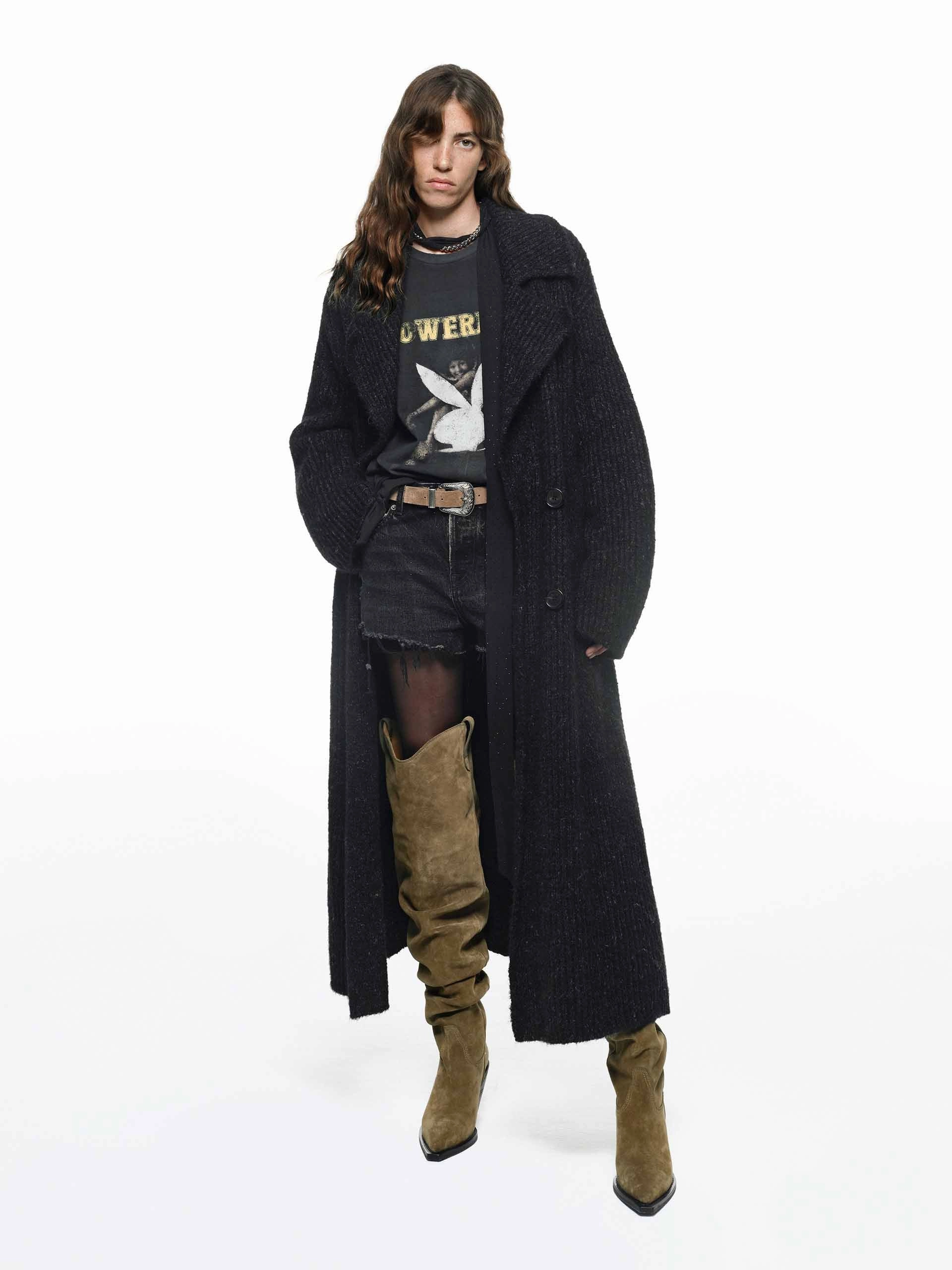 Alpaca Blend Long Cardigan Transitional Layer