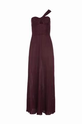 Altura Knit Maxi Dress in Bordeaux Silk Fall Ready weekday look