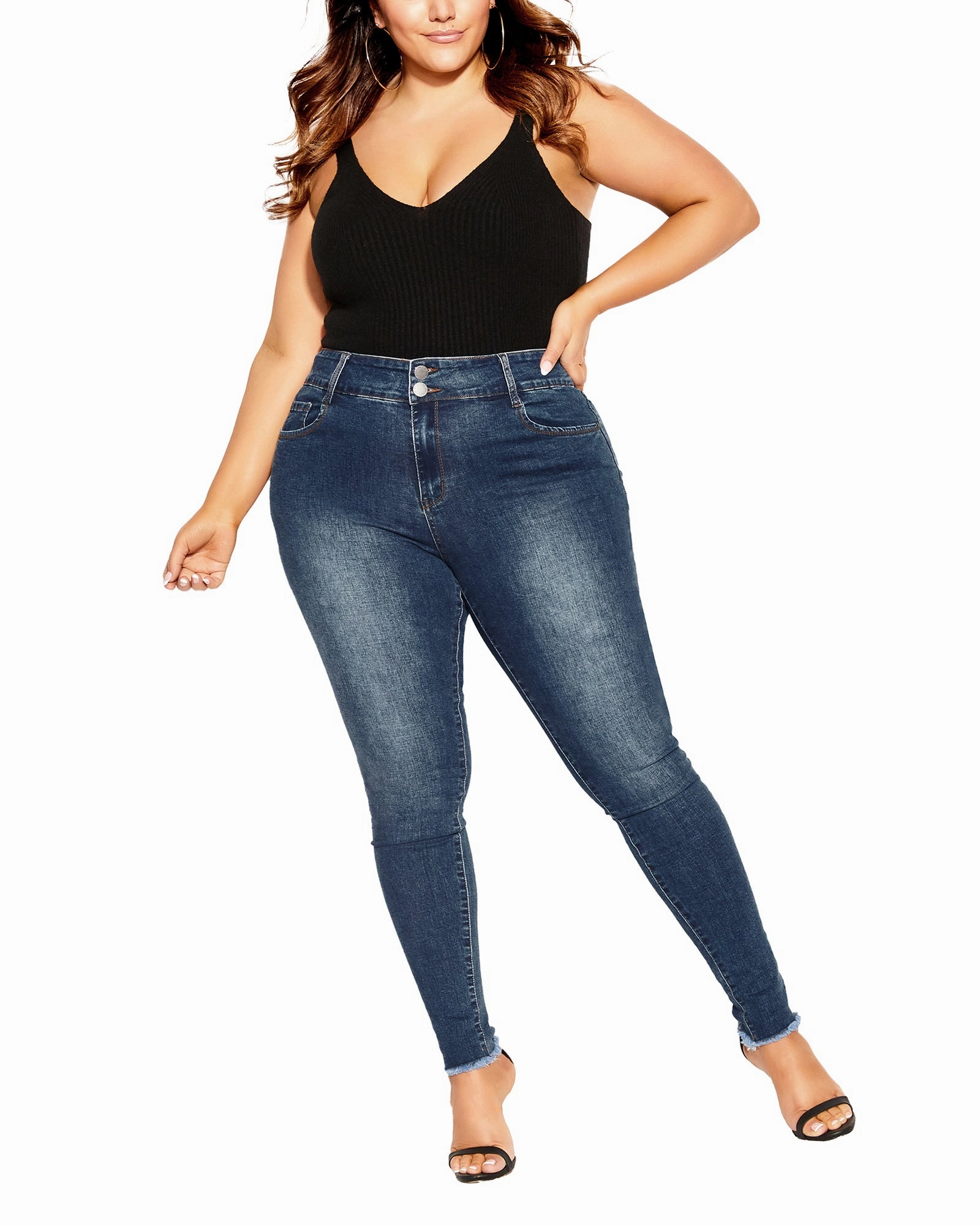 Amla Chic Cuff Jean | Medium Wash Easy Essentials