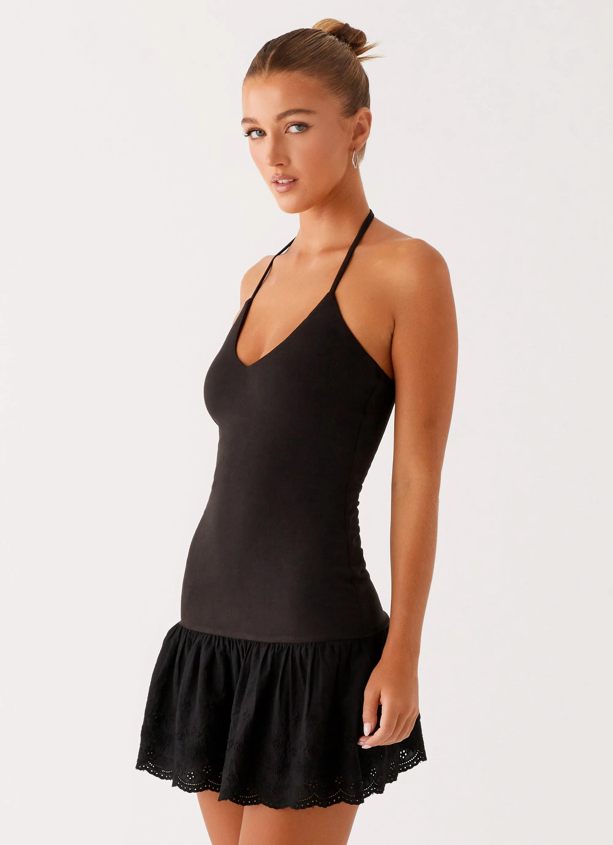 Amsterdam Mini Dress - Black NonChafeSeams Padded-Bust