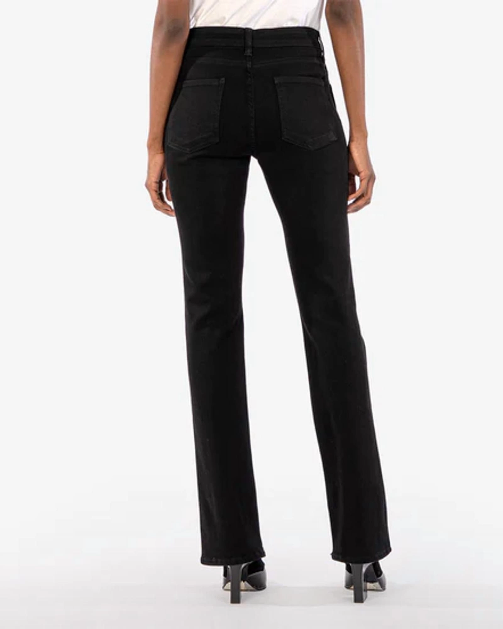 Fit Anytime Ana High Rise Flare Jean In Black | Black