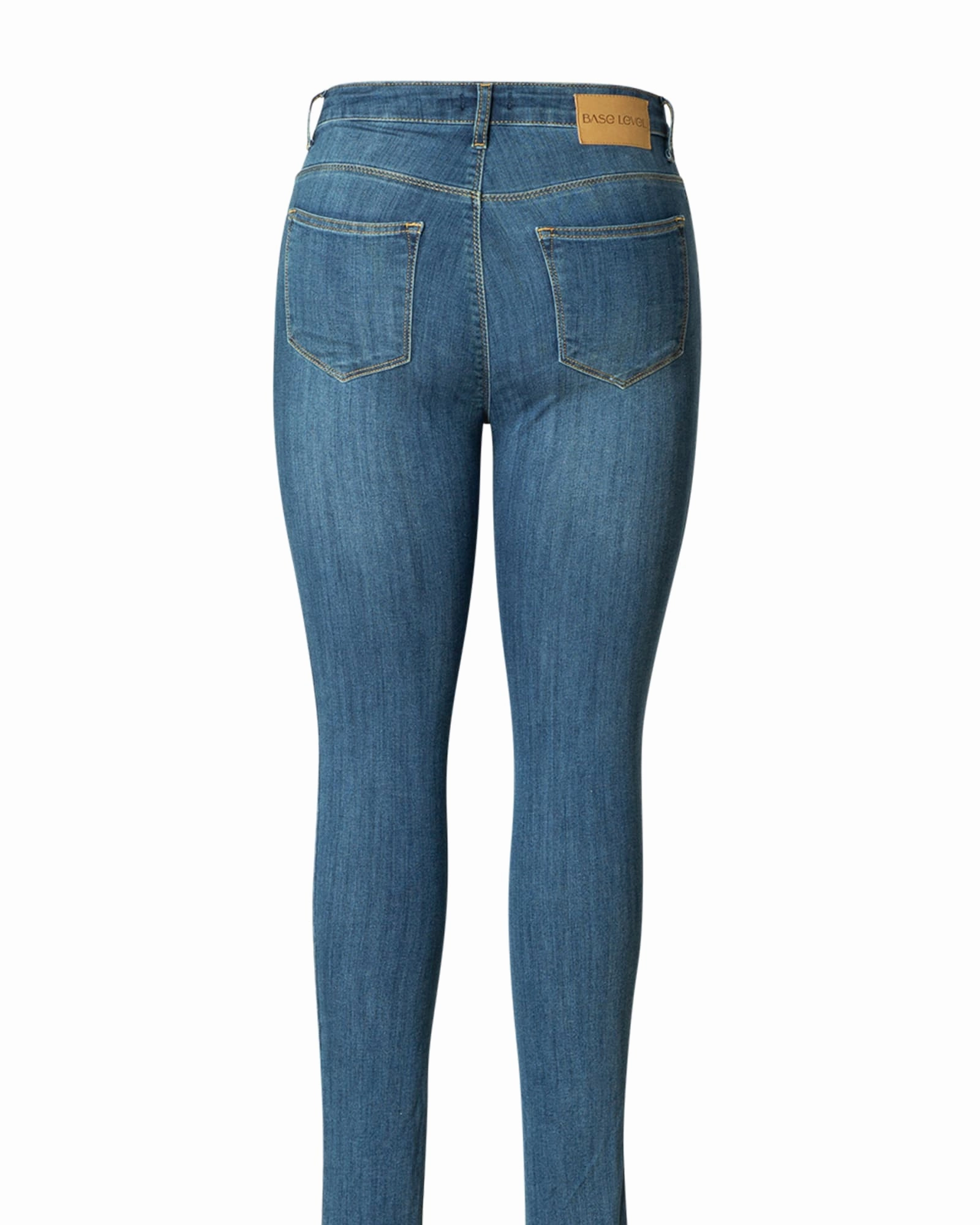 Sleek Waistband Comfort Fit Anna | Mid Blue