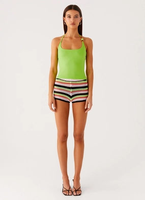 Sleeveless regular wear Palm Beach Top - Citrus