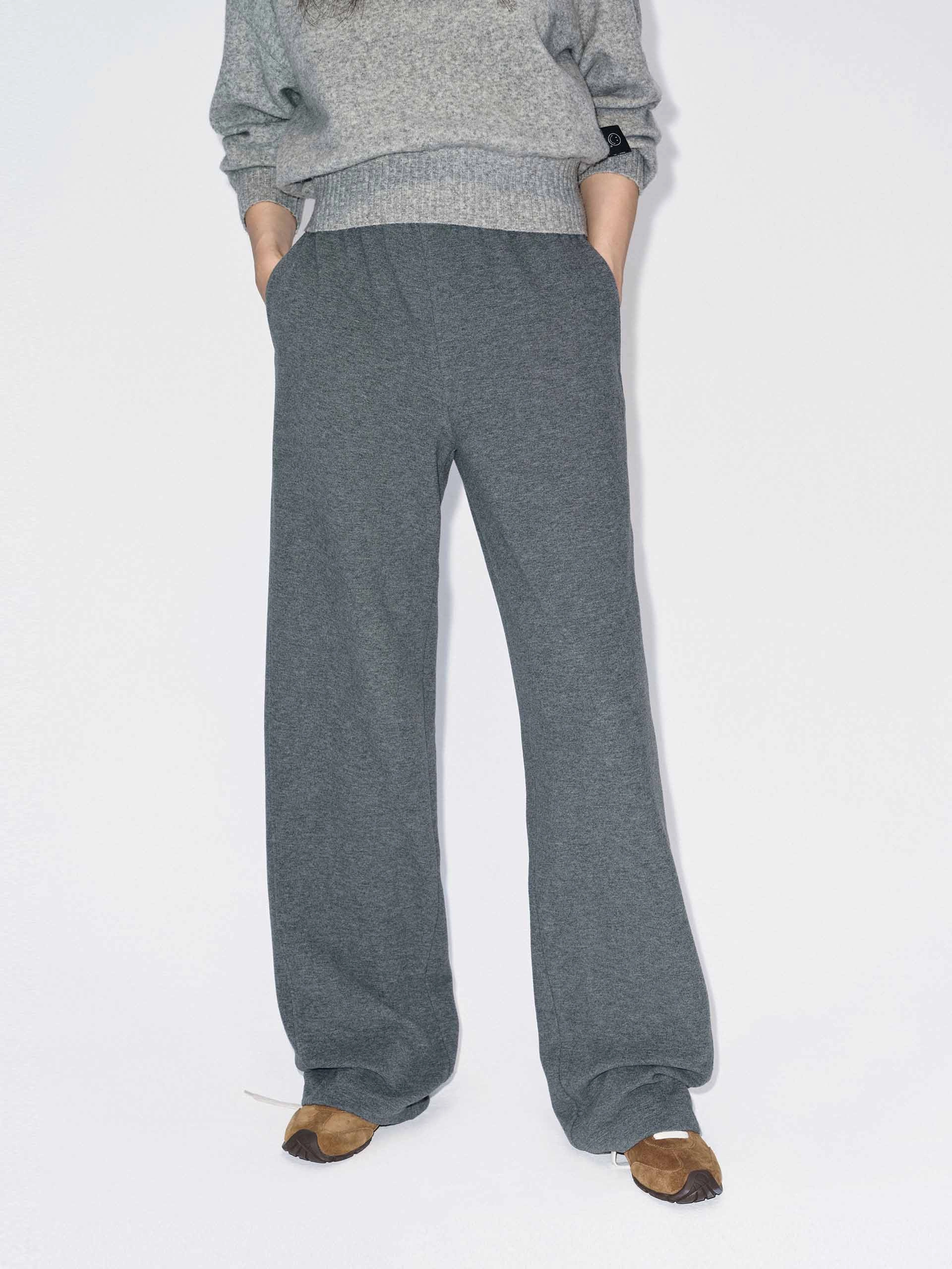 Inner Drawstring Straight Trousers Comfort Fit