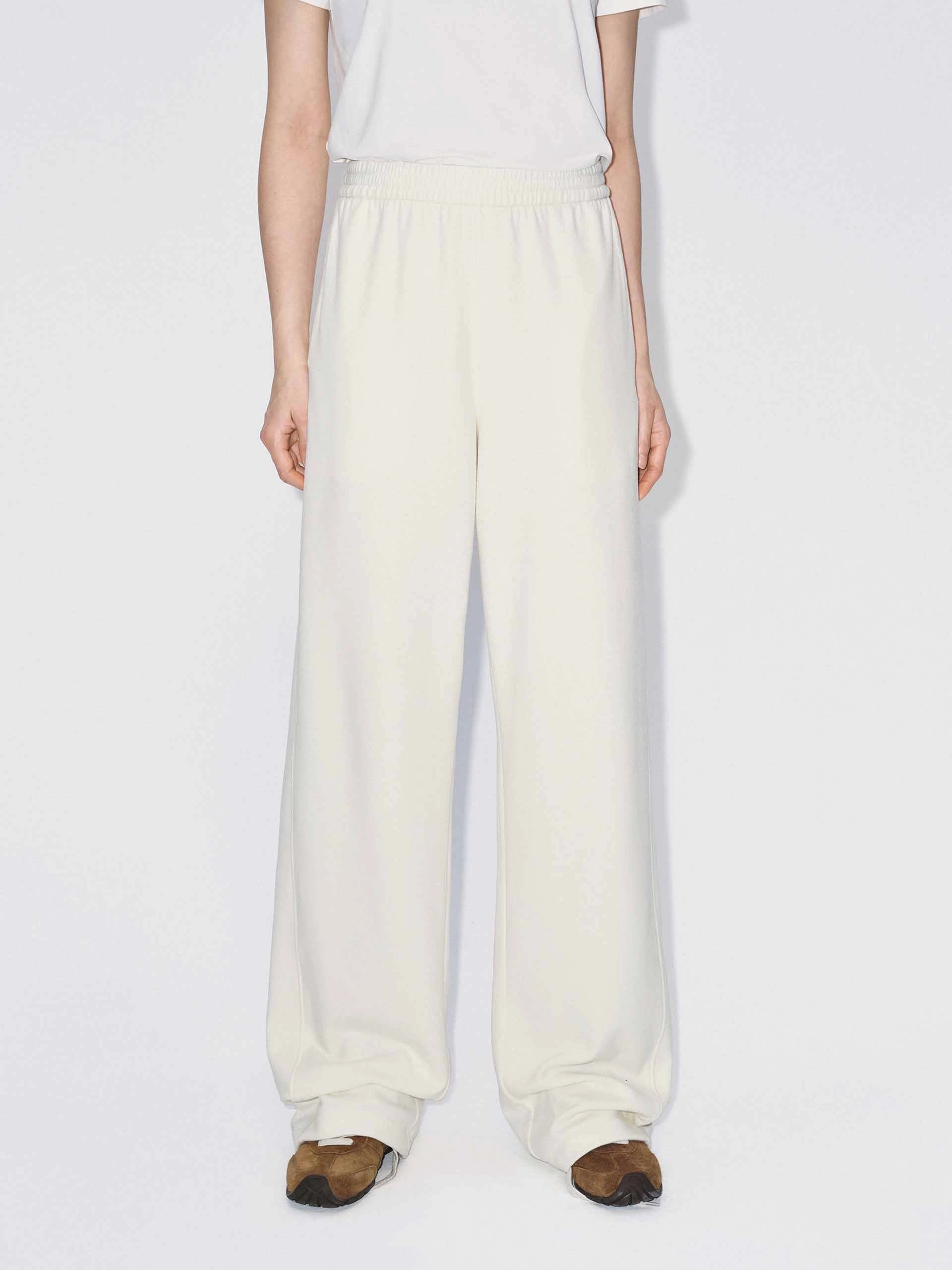 Inner Drawstring Straight Trousers Side zipper