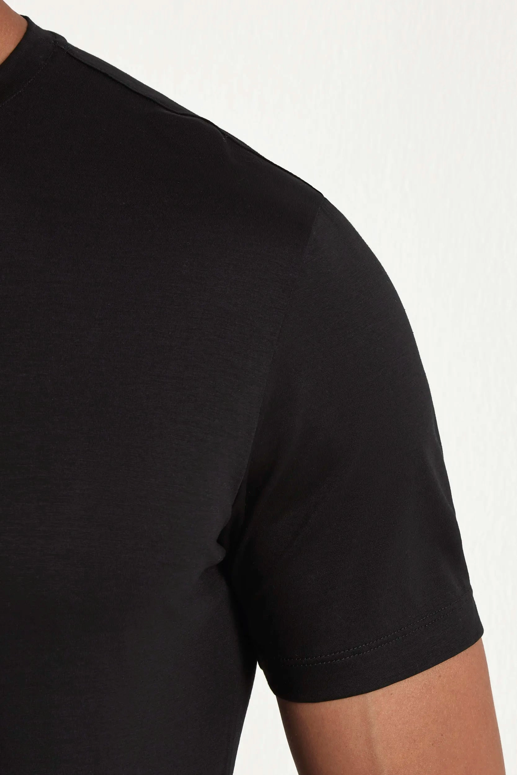 Black jersey t-shirt - Made in Italy Moisture Management System