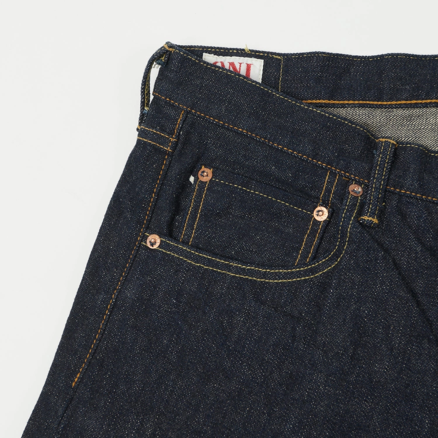 Holiday Vibes High Quality ONI Denim 622RC 16oz Natural Indigo Red Caliper Regular Tapered Jean - One Wash