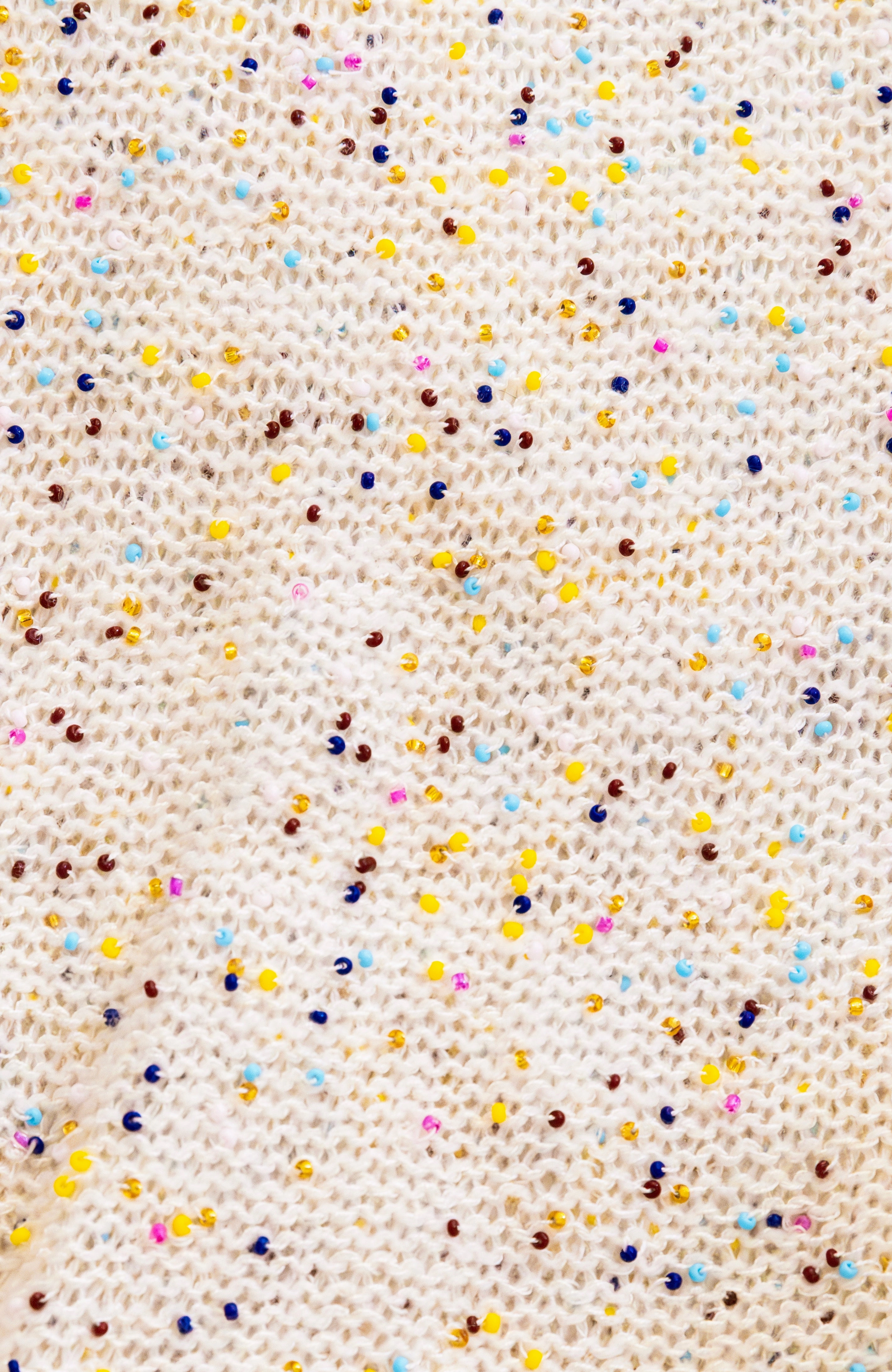 Sabine Knit Maxi Skirt in Ivory Multi Beaded Cashmere Compression Knit Support Travel Comforted