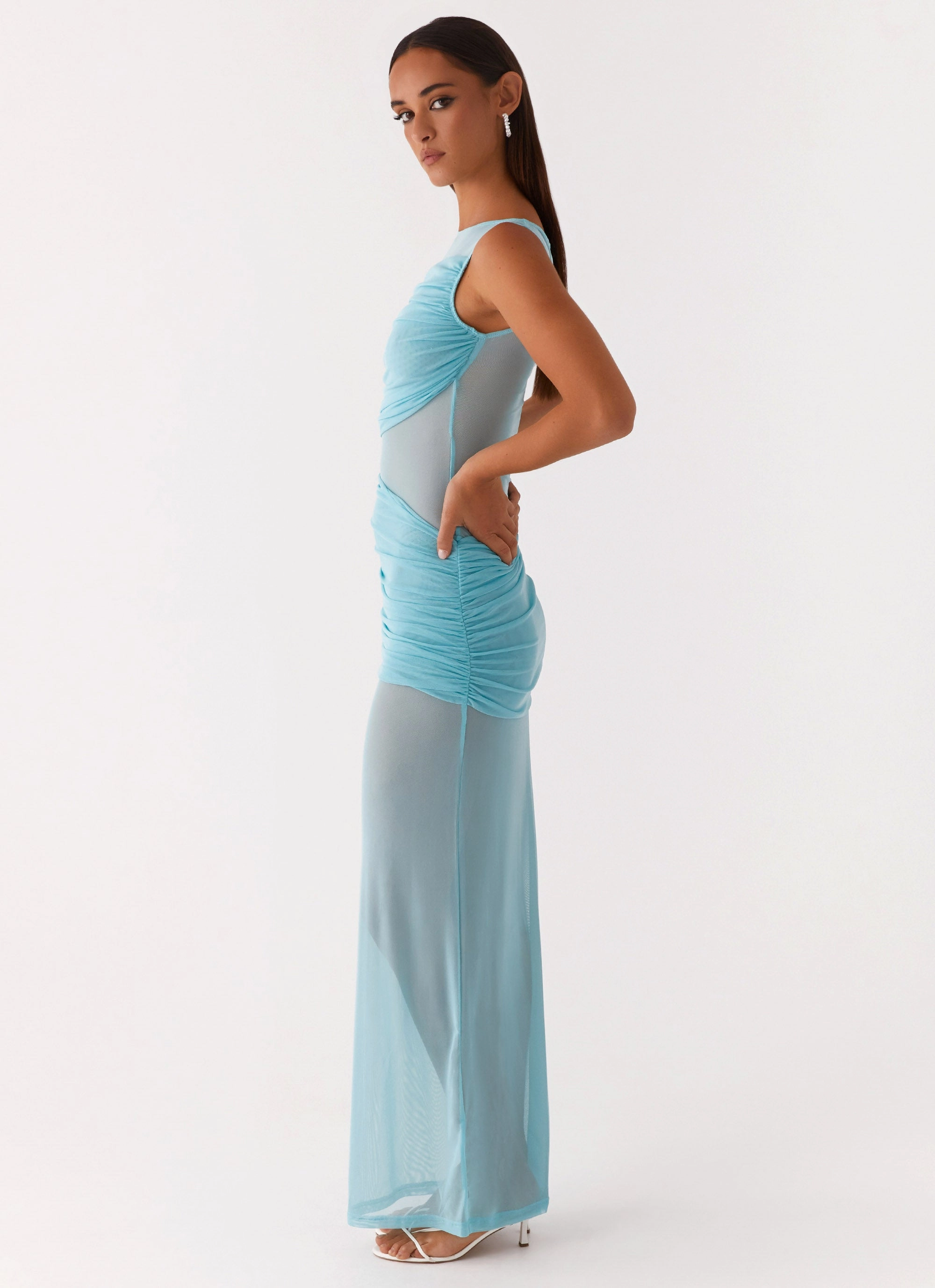 Apollo Maxi Dress - Aqua Cool Undertone