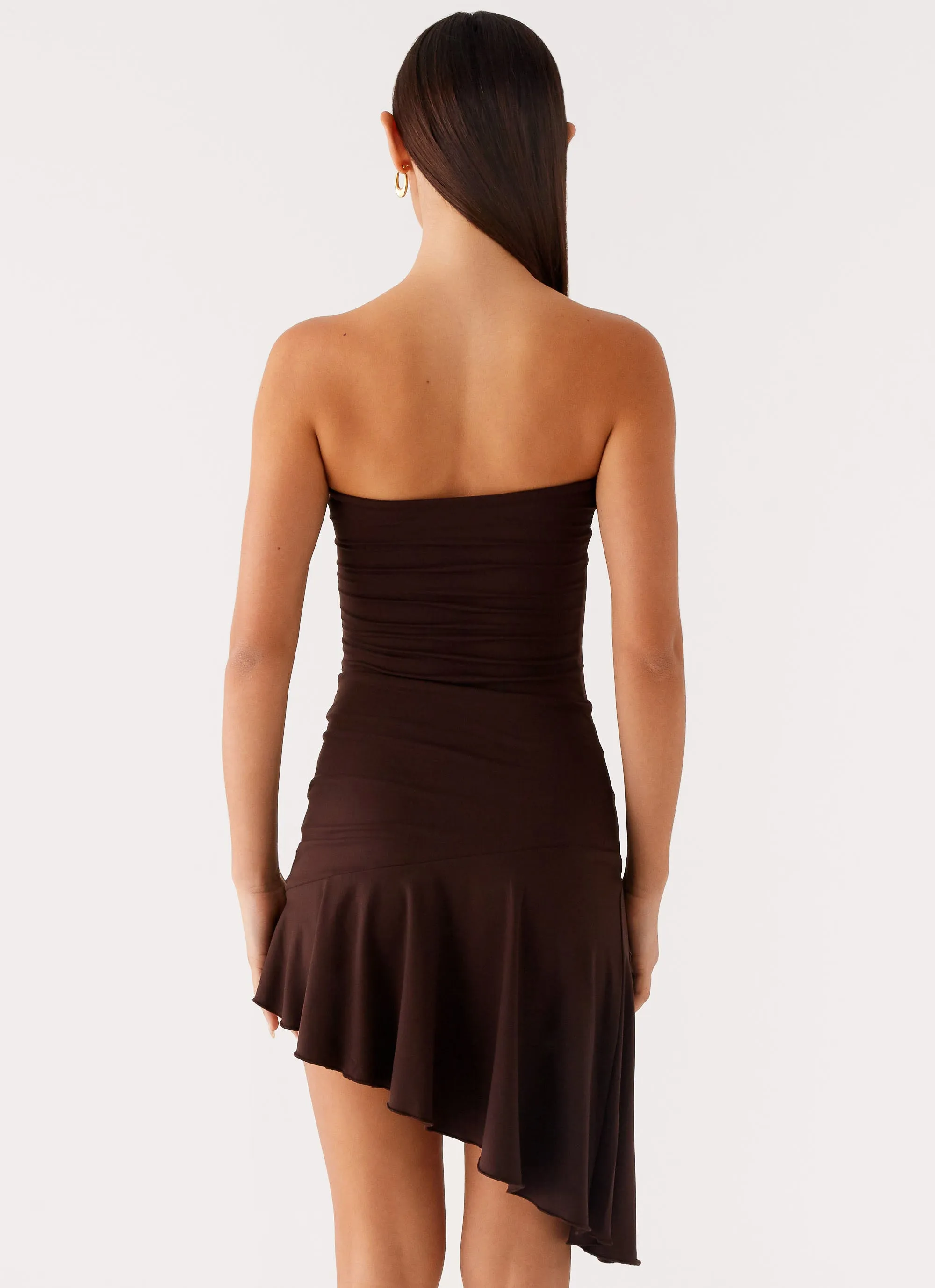 Arianne Mini Dress - Chocolate Stylish Layer Kind Glow