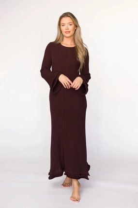 Arlet Dress in Brown - Bump Friendly One Piece Look Casual Motion