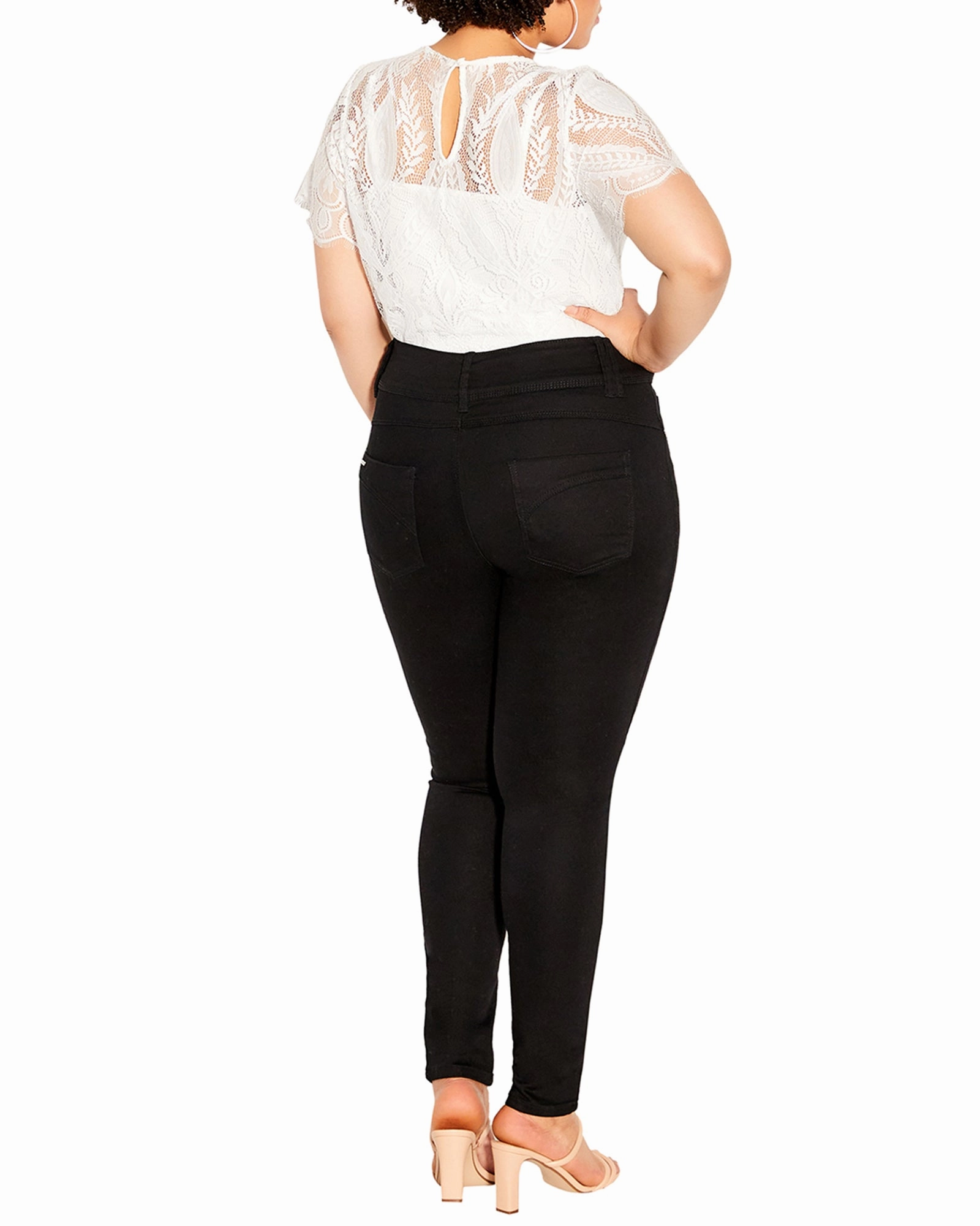 Asha Skinny Jean | Black Foundation Piece