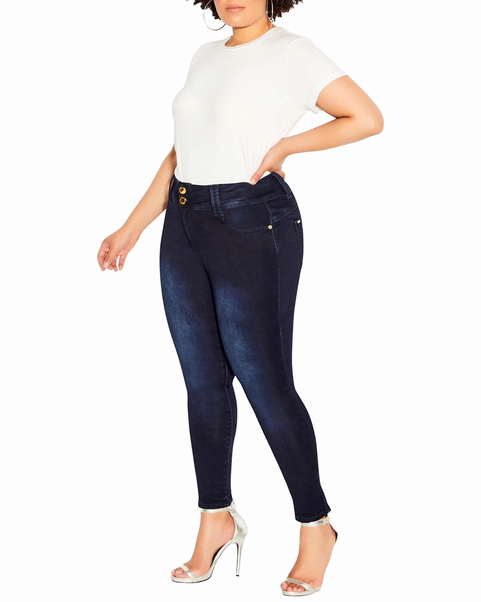 Asha Skinny Jean | Dark Wash Festival Outfit Date Night Professional Wear High Durability Thread