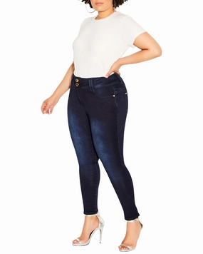 Asha Skinny Jean | Dark Wash Festival Outfit Date Night Professional Wear High Durability Thread