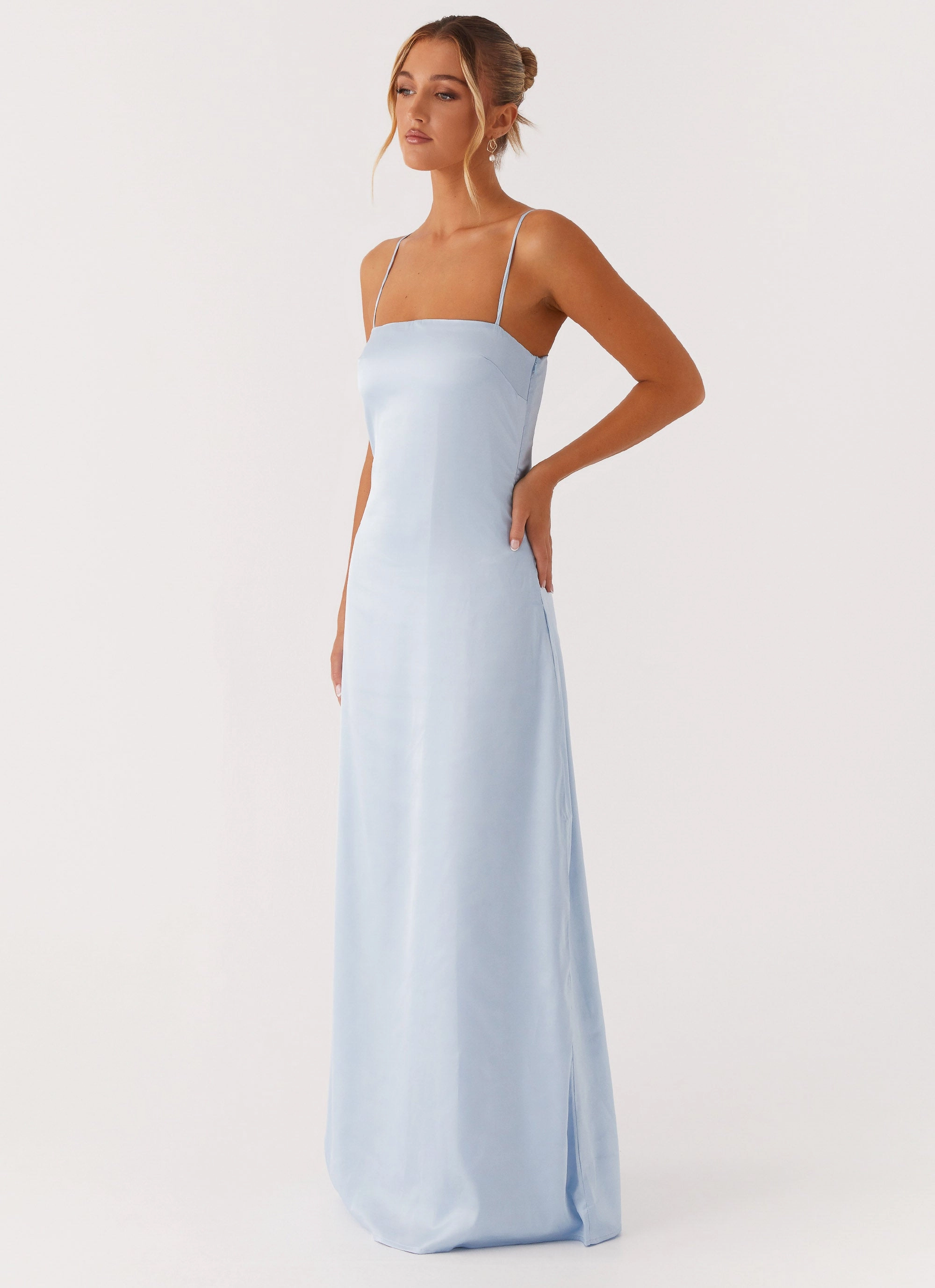 Aster Bloom Maxi Dress - Blue Event Safe