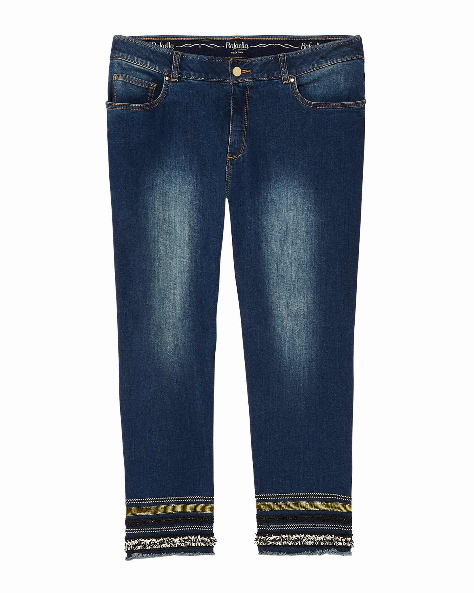 Travel Light Active Ready Astor Ankle Skinny with Fashion Hem Detail | Dark Wash