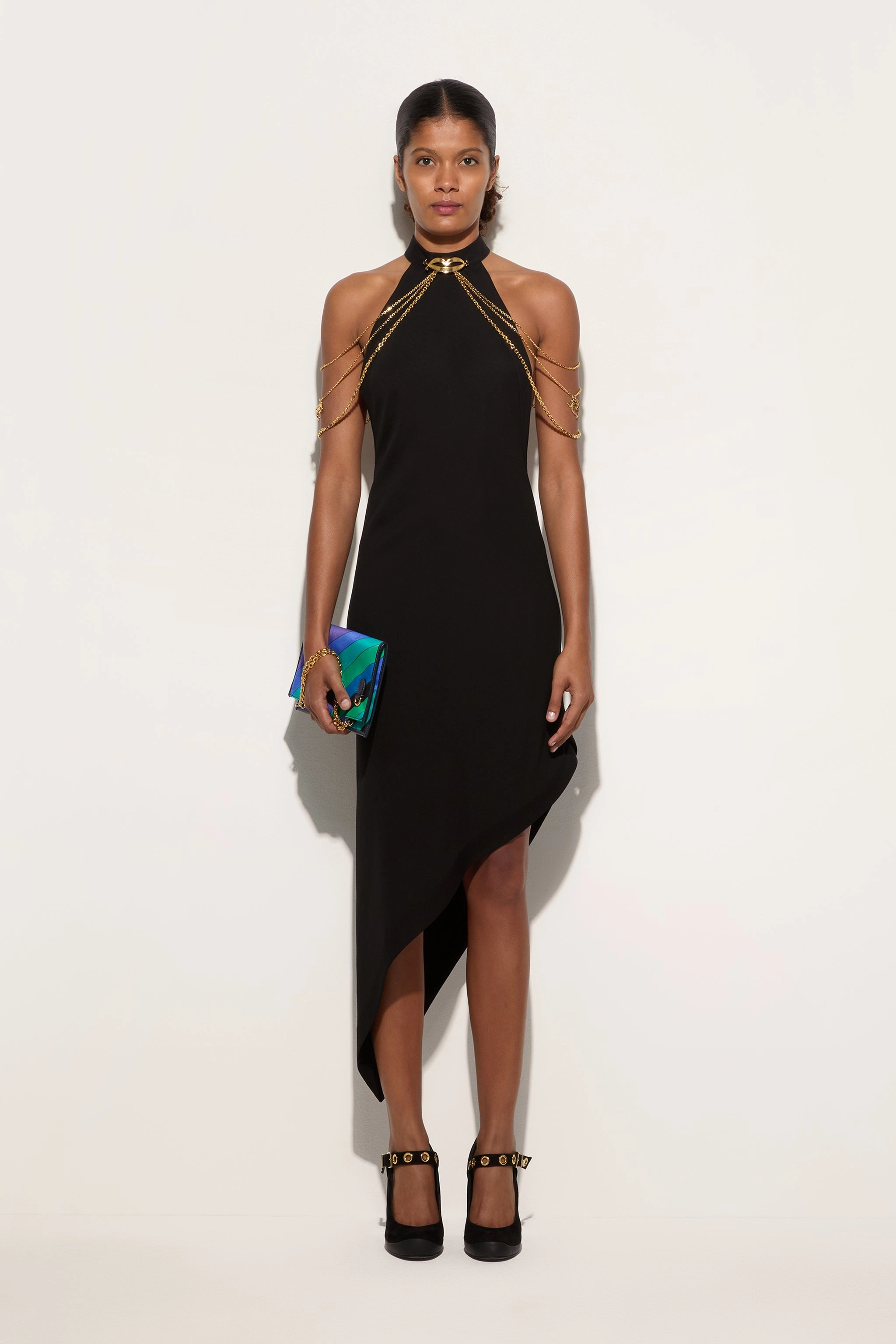 Asymmetrical dress with chains Relaxed Vibe spring fashion