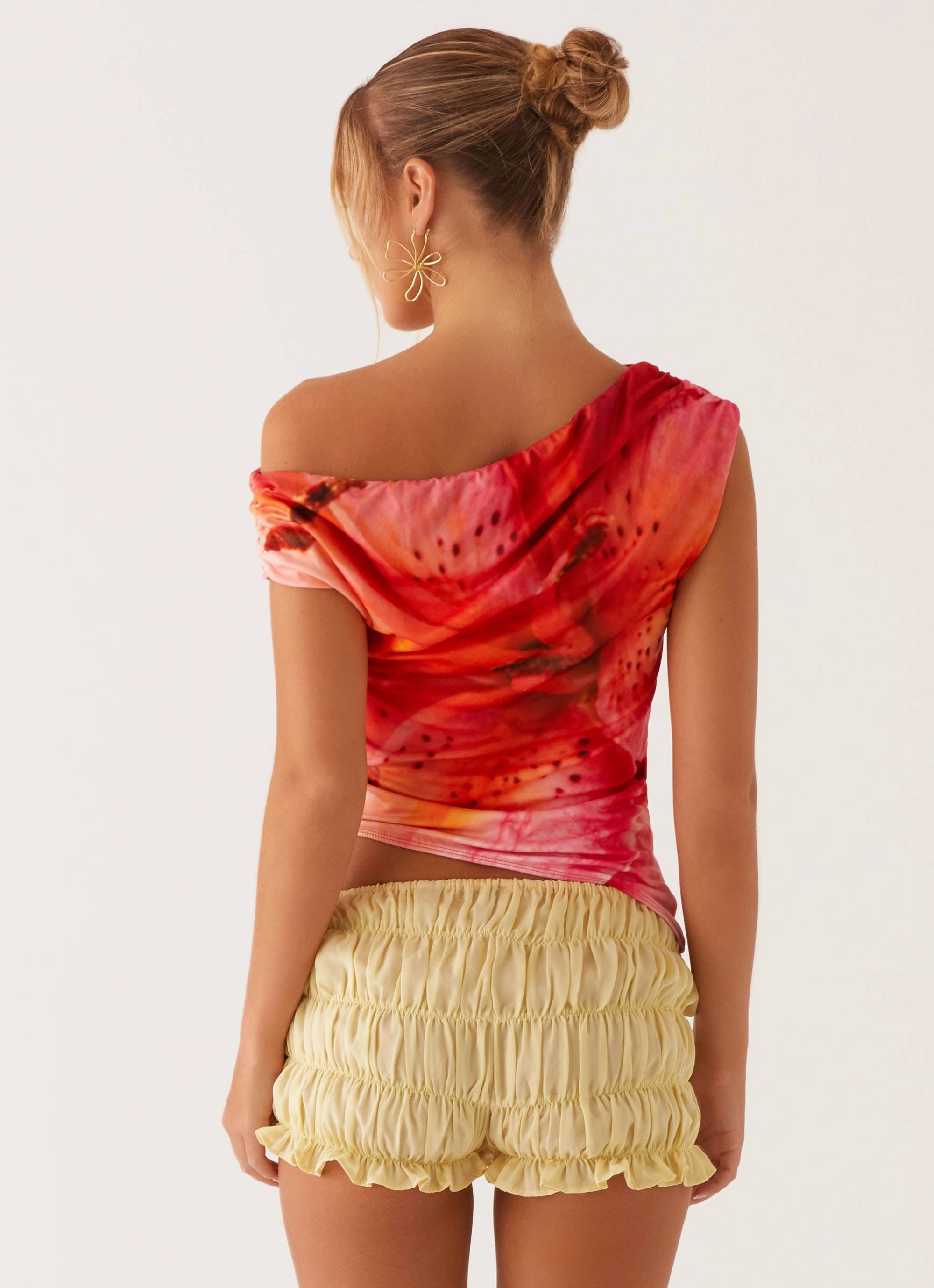 low end market users Athens One Shoulder Top - Floral