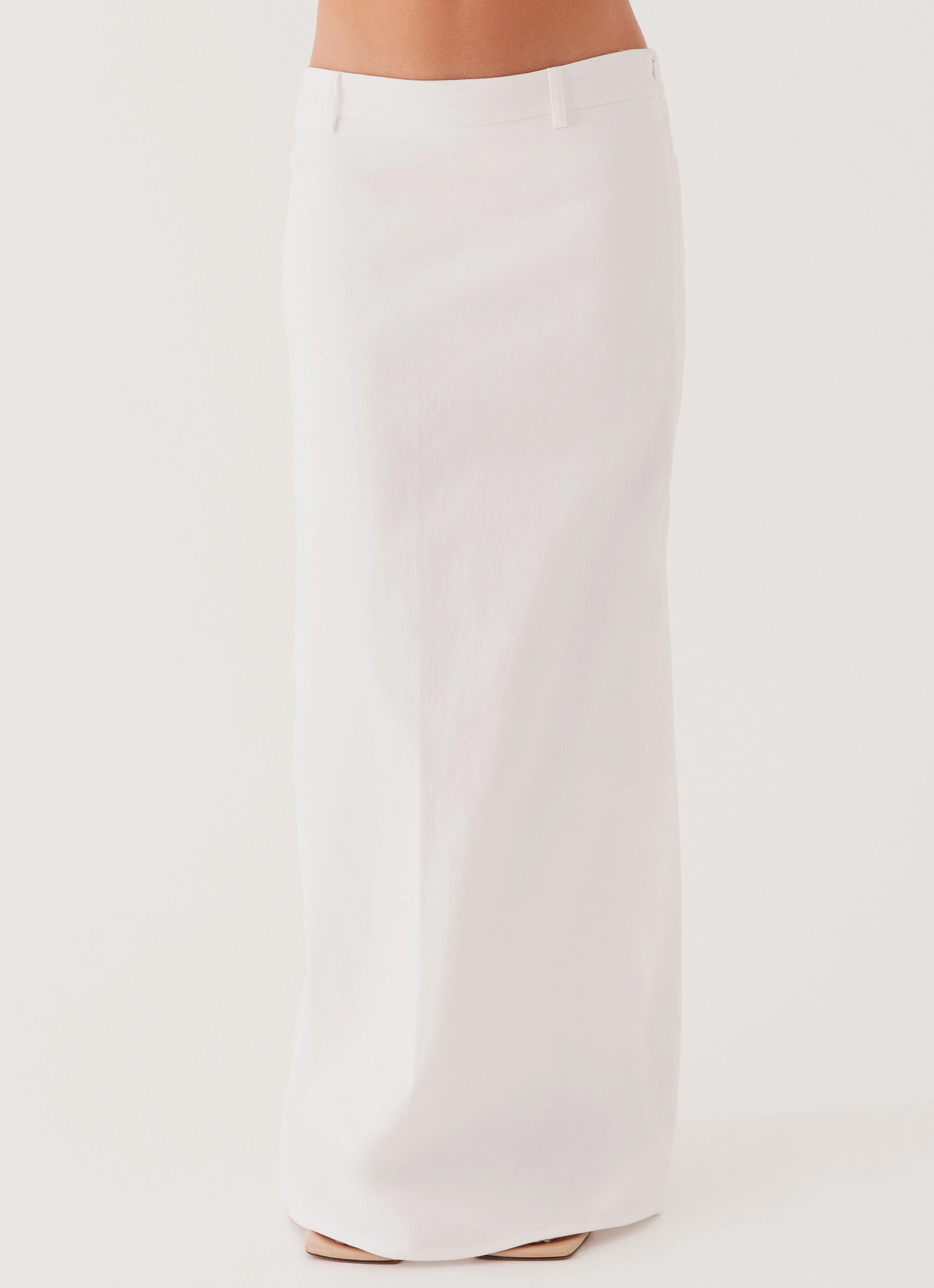 Dark color Jaslyn Maxi Skirt - White