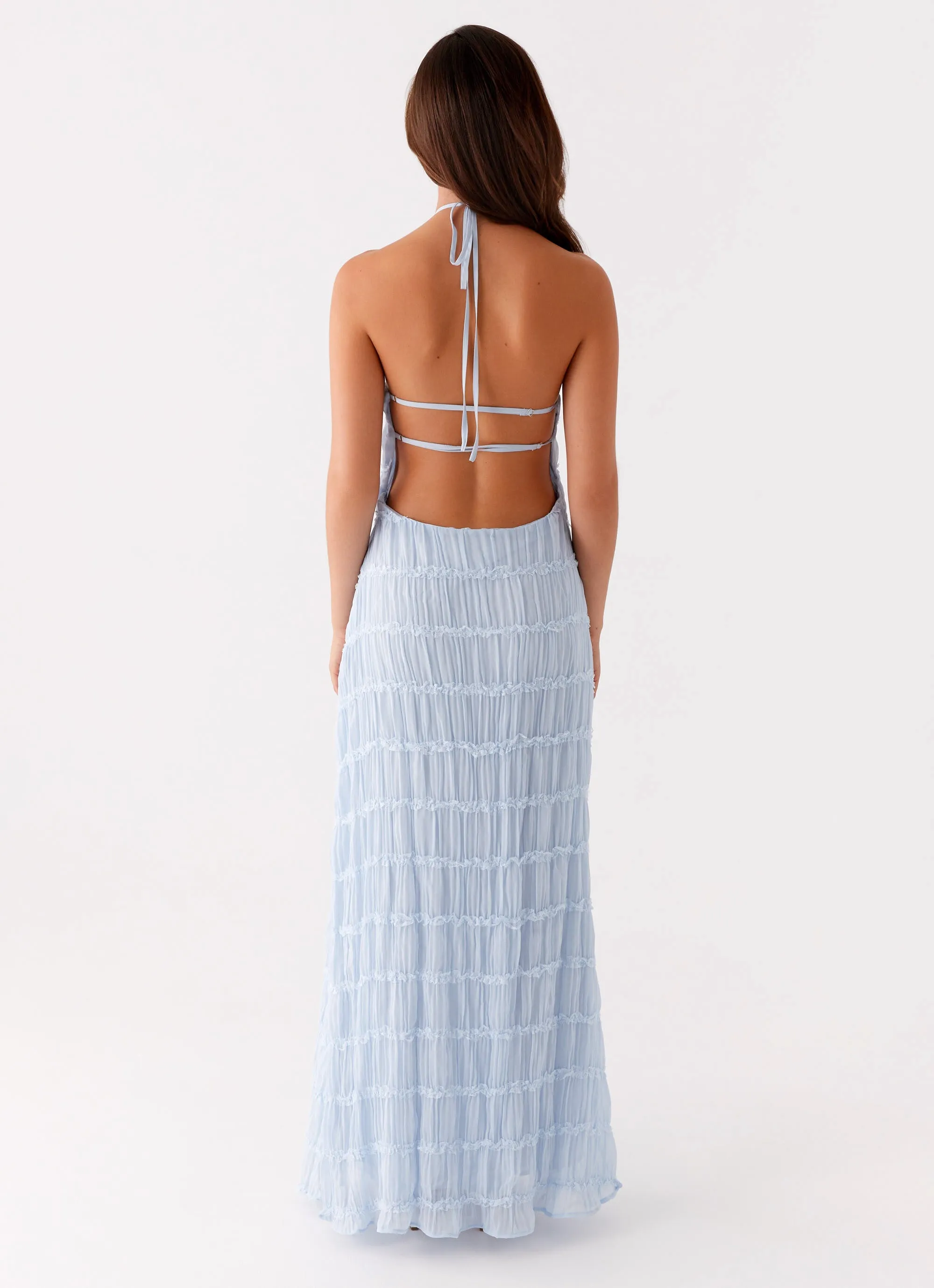 Boxy-Style Aullie Maxi Dress - Blue