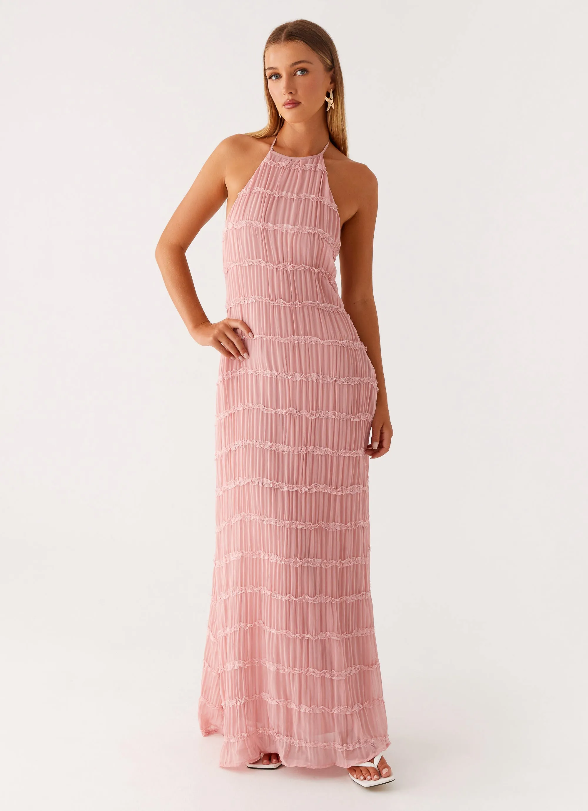 Influencer-Style Everyday Piece Aullie Maxi Dress - Pink