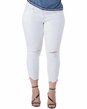 Aurora Raw Hem Distressed Jean | 2849SHARKBIT Perfect for All Classic Comfort