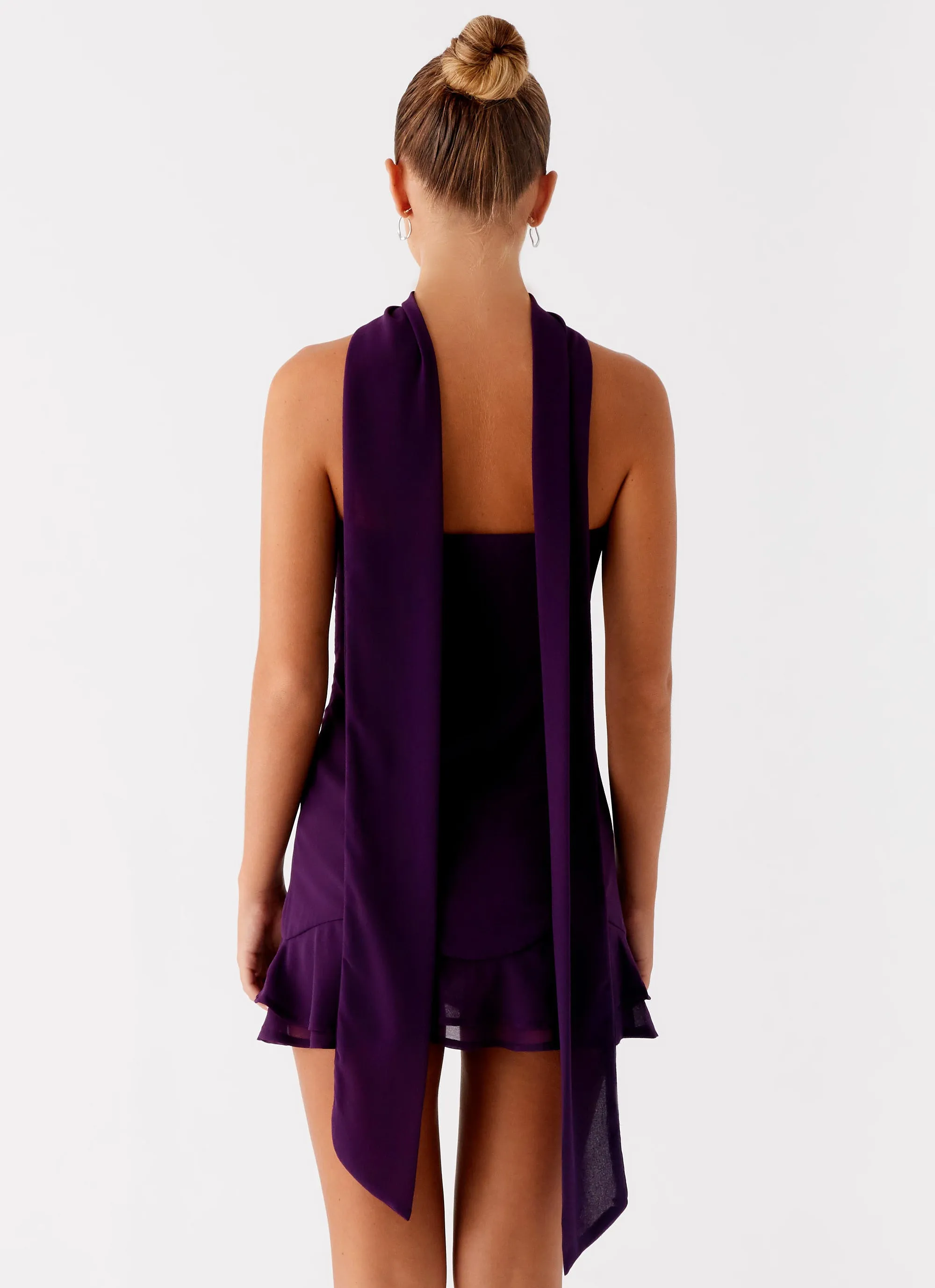 Avenue Mini Dress - Plum Non-Pilling Loose Fit