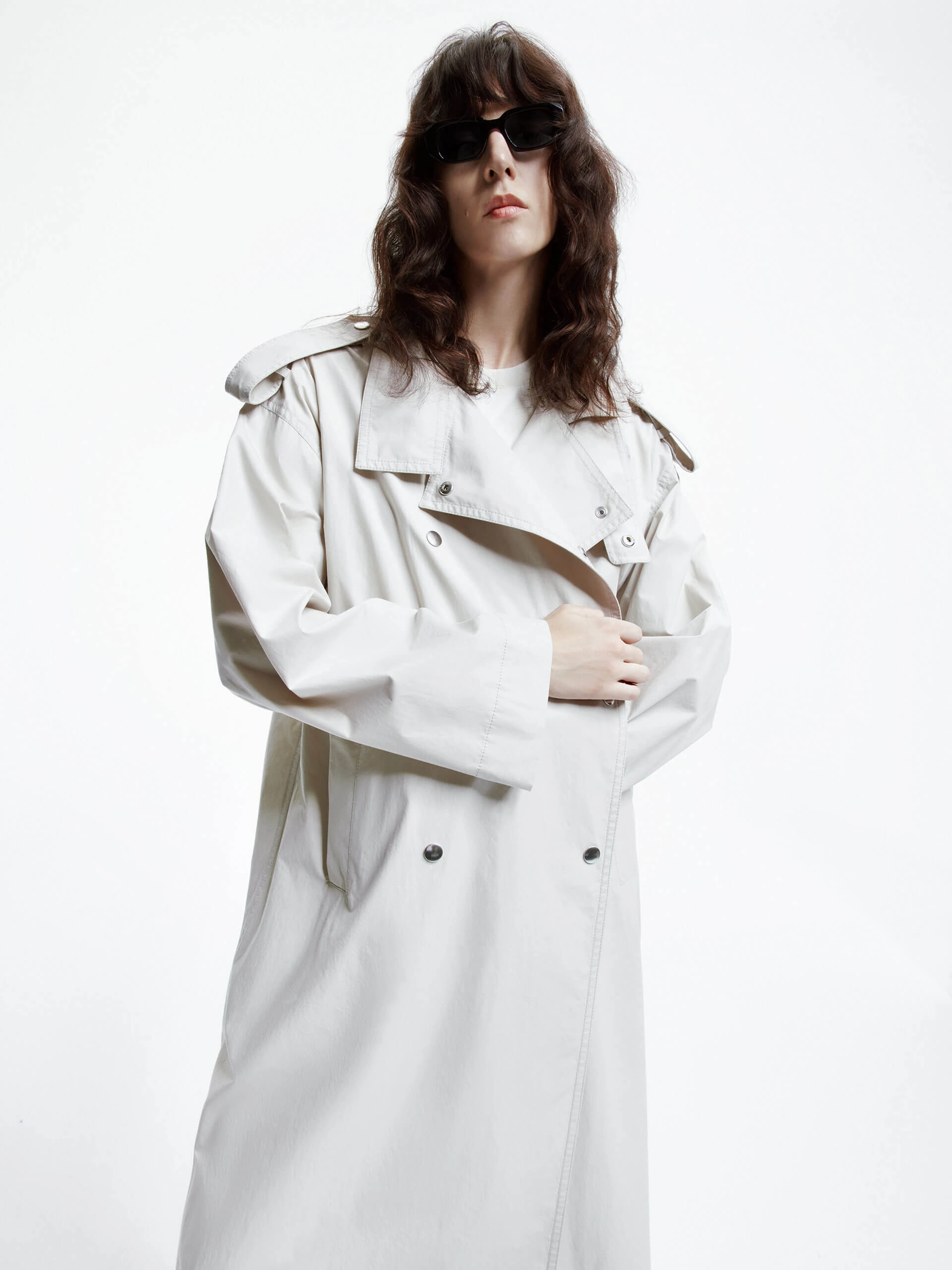 Back Slit Trench Coat Advanced Wickability System