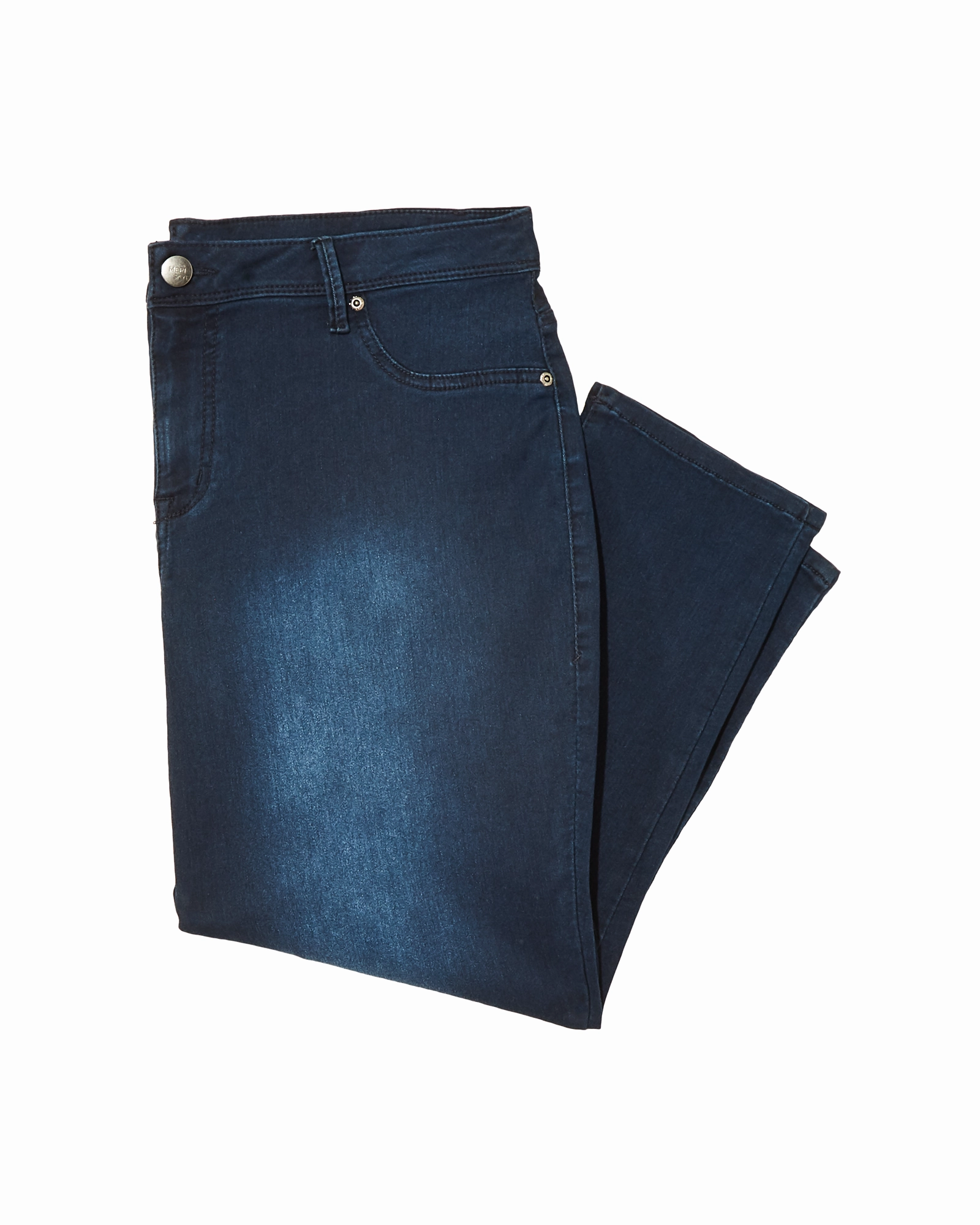 Minimalist Elegant Jardine Denim Capri | Dark Wash