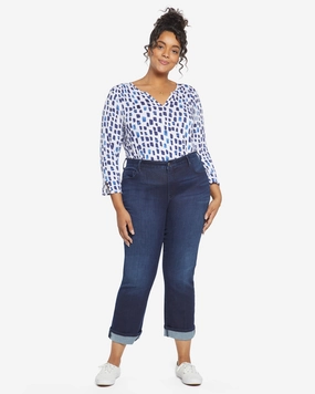 Barbara Cuff Straight Leg Jean | Rapture Outfit Ease Couple Look Elegant Summer Vibes