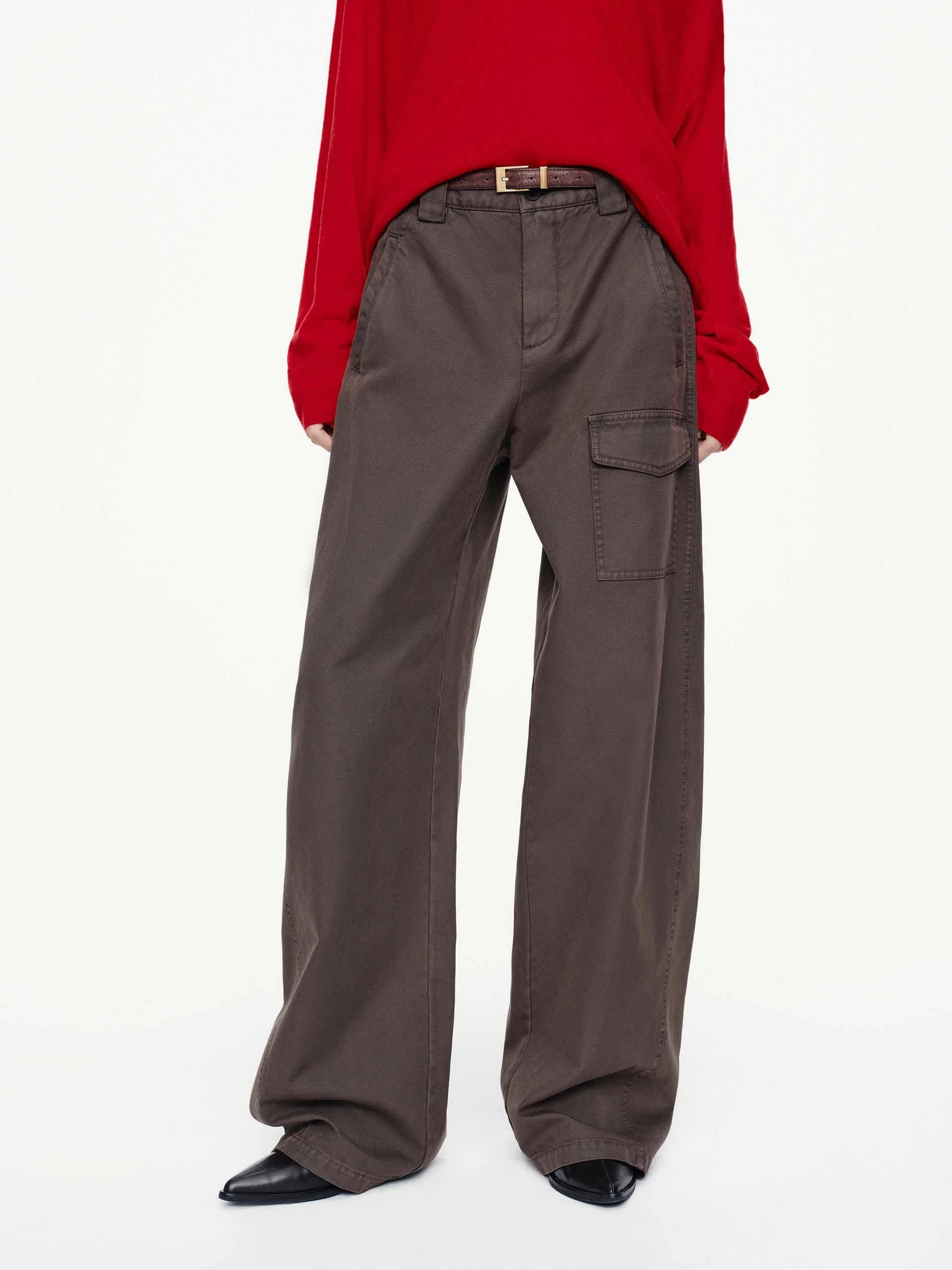 Easy Comfort Quick Wash Barrel Leg Cargo Pants