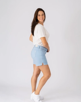 Urban Explorer Trend Setter Urban Look Baylee Side Vent Shorts | CERULEAN