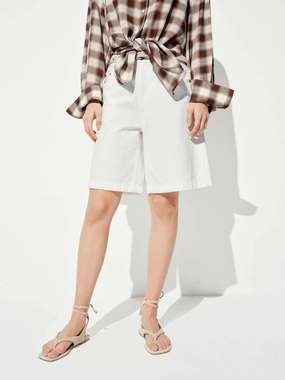 Reinforced Seams WaterResistantFinish Cotton Straight Loose Shorts