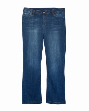 Bedford Bootcut Jean | Medium Wash Style Neutral Acid Wash Effect