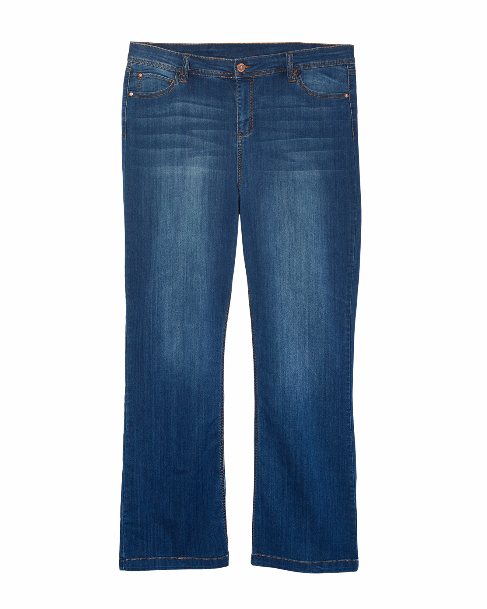 Bedford Bootcut Jean | Medium Wash Style Neutral Acid Wash Effect