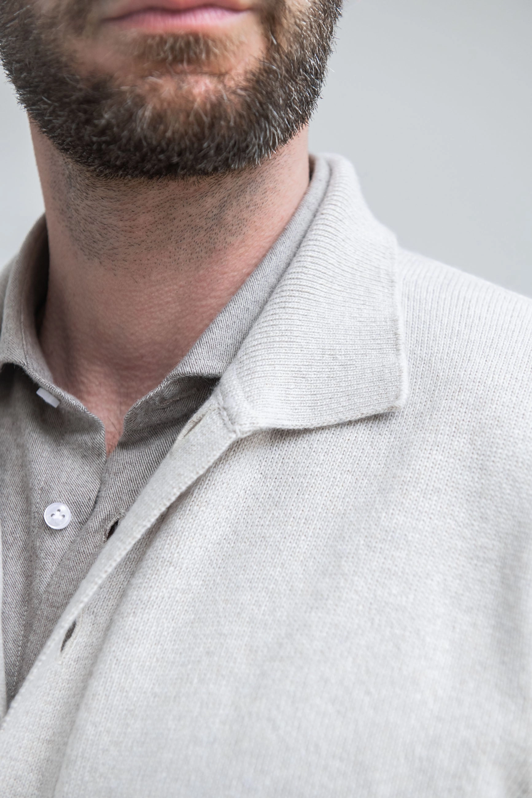 Lightweight Open Weave Beige Cardigan ?C Made in Italy