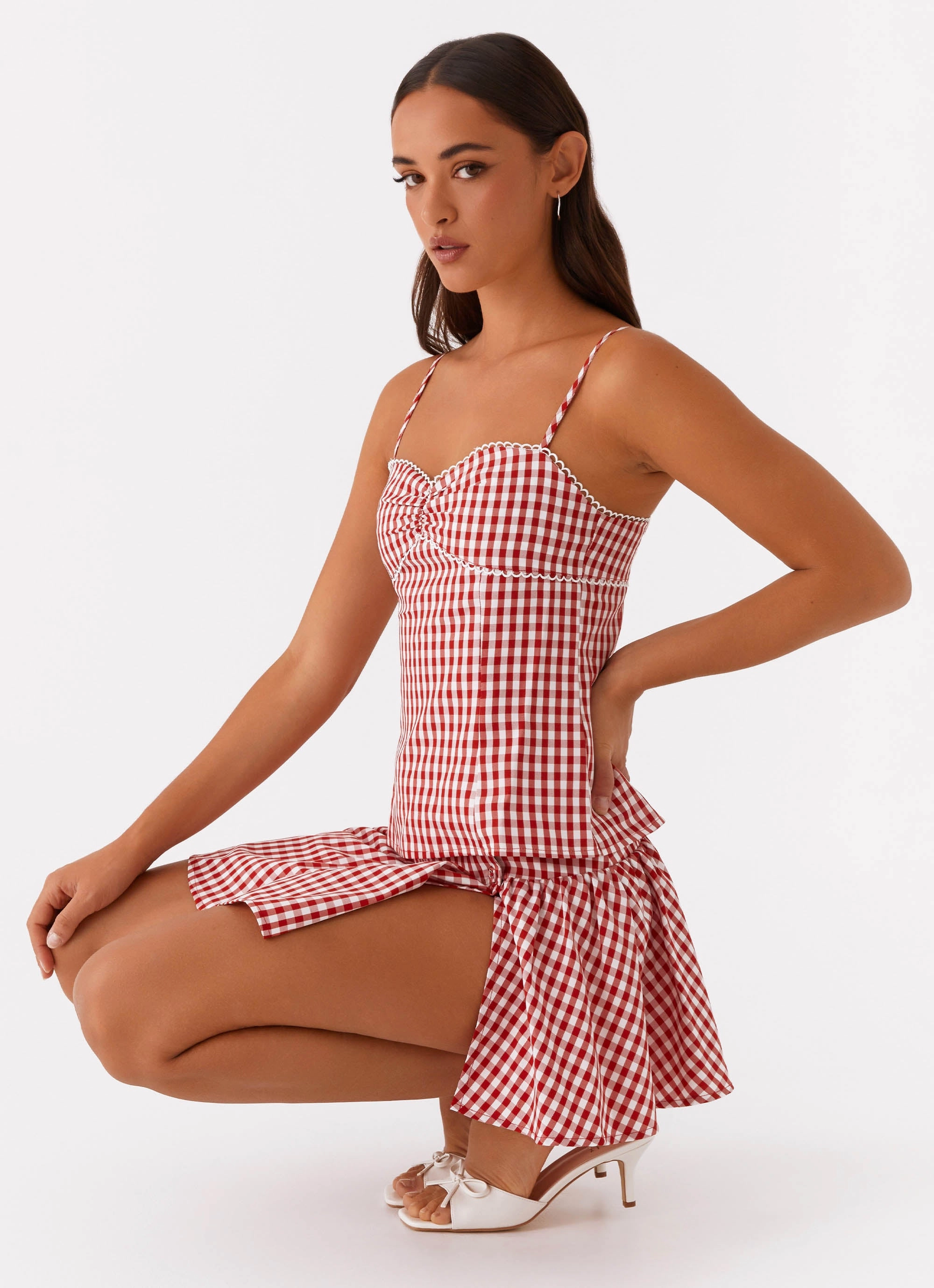 Bellamy Top - Red Gingham Customer Satisfaction