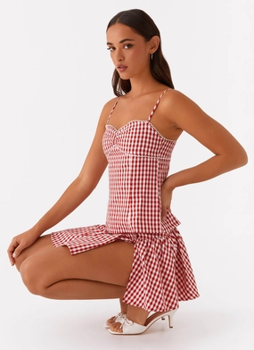 Bellamy Top - Red Gingham Customer Satisfaction